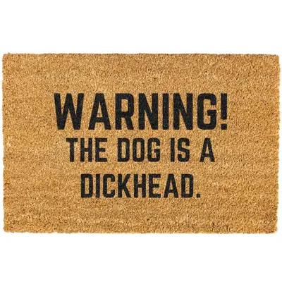 Warning doormat, Funny Dog Doormat, Funny Cat Doormat