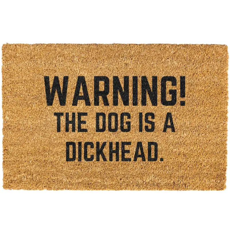Warning doormat, Funny Dog Doormat, Funny Cat Doormat