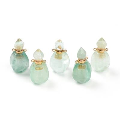 Faceted Natural Fluorite Pendants