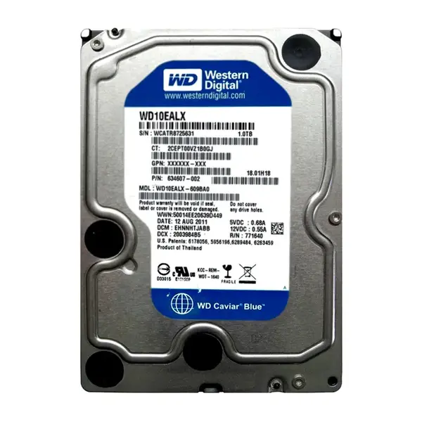 634607-002 HP 1TB 6Gb/s SATA 7200 3.5-inch 32MB Hard Drive