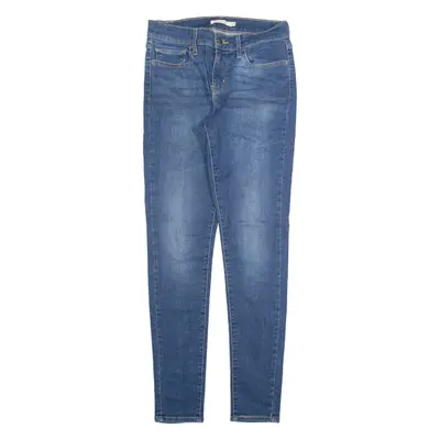 LEVI'S 710 Womens Jeans Blue Slim Skinny Stone Wash W28 L30