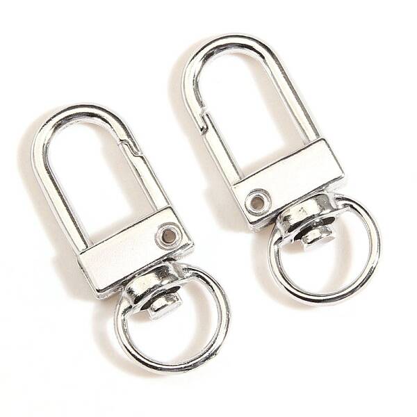Alloy Swivel Lobster Claw Clasps