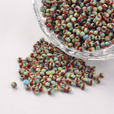 12/0 Opaque Colours Seep Glass Beads