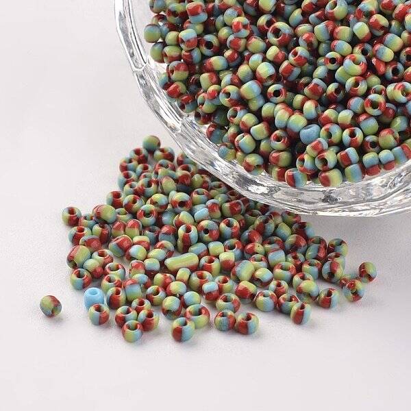 12/0 Opaque Colours Seep Glass Beads