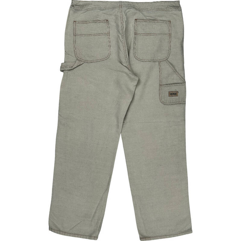 Guess Drawstring Carpenter Trousers - Large - Beige Cotton Blend