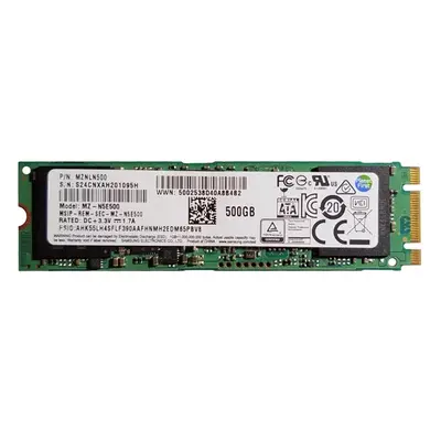 MZNLN500 Samsung 850 EVO Series 500GB M.2 2280 6GB/s SATA 512MB Cache V-NAND Solid State Drive