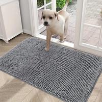 Rectangle Solid Color Non-slip Door Mat for Room Decor, 1 Count Bedroom Accessories Water Absorbent Indoor Floor Mat, Machine...