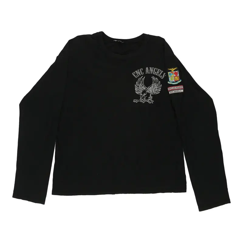 C'N'C Long Sleeve T-Shirt - 2XL Black Cotton