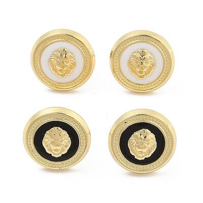 PVD Vacuum Plating Golden 304 Stainless Steel Stud Earrings for Women