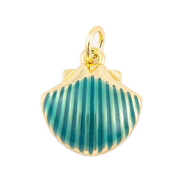 Rack Plating Brass Enamel Pendants