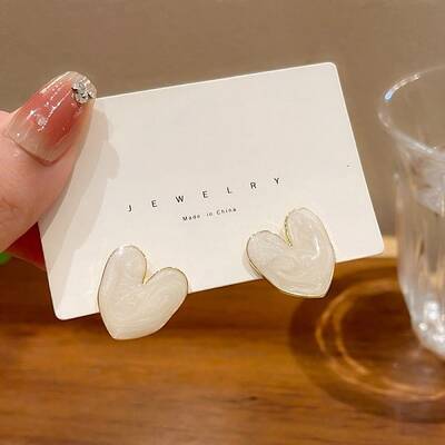 Alloy Enamel Stud Earrings
