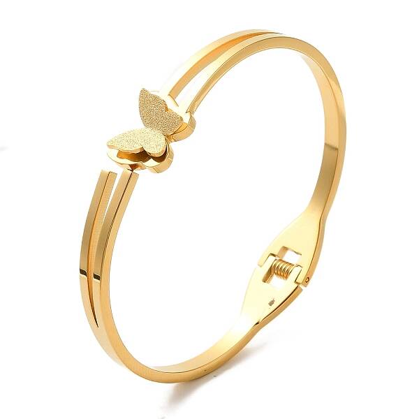 Adjustable Vacuum Plating 304 Stainless Steel Bangles