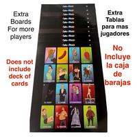 Continuation Boards (Numbered 11-20)- Tablas de Continuación para más jugadores, No Incluye Barajas - Deck of Cards Not Inc...