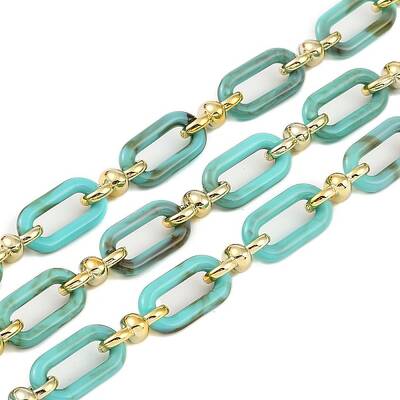 Rack Plating Acrylic & CCB Plastic Chain