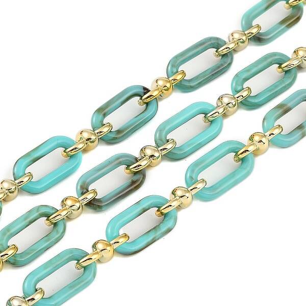 Rack Plating Acrylic & CCB Plastic Chain