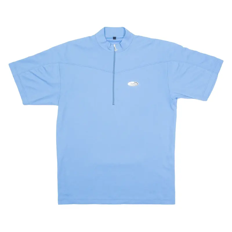 LOFFLER Cycling Mens Jersey Blue 1/4 Zip XS