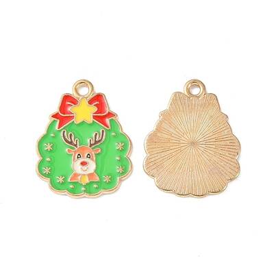 Christmas Alloy Enamel Pendants