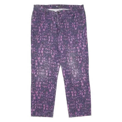 LEVI'S Mid Rise Womens Trousers Purple Regular Skinny W34 L26