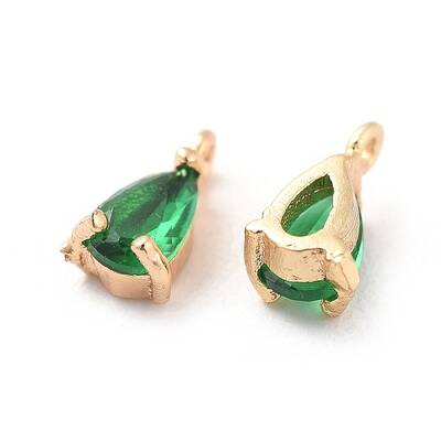 Brass Cubic Zirconia Charms