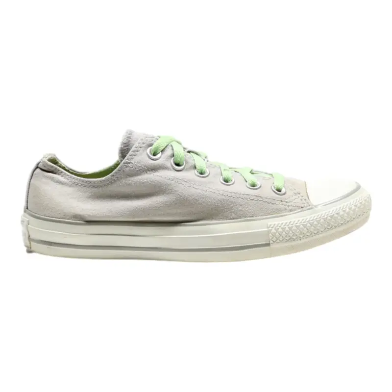 CONVERSE Low Top Trainers Grey Canvas Womens UK 6