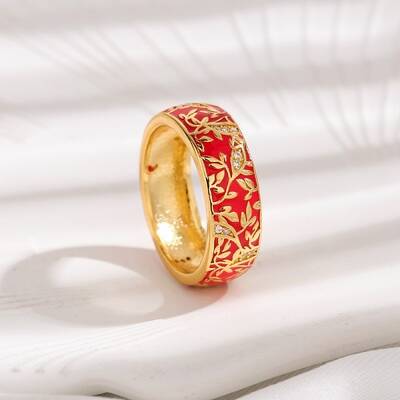 Brass Micro Pave Cubic Zirconia Finger Rings