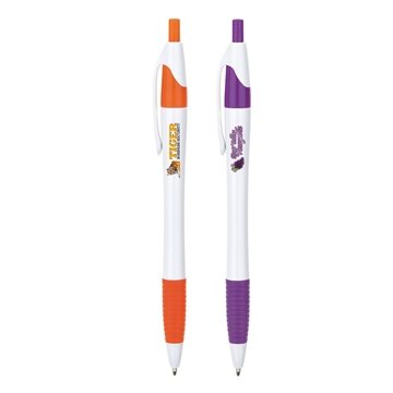 125 Customized Hampton Ballpoint Pen w/Full Color Imprint - Rubber ...
