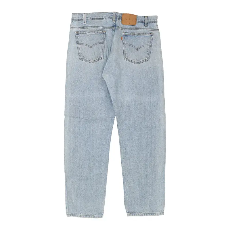 Orange Tab Levis Jeans - 35W 31L Light Wash Cotton