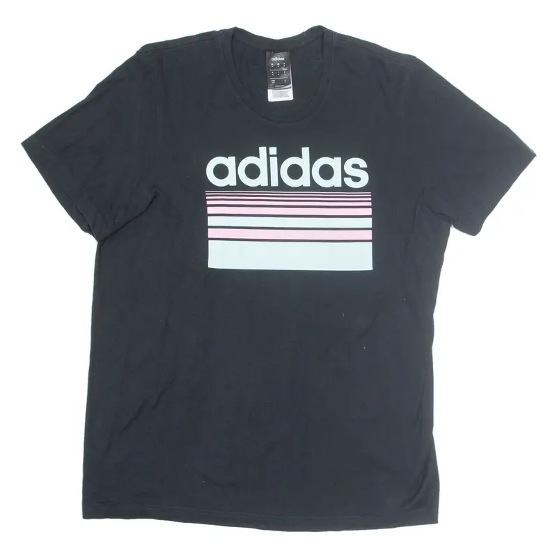 ADIDAS Mens T-Shirt Black M