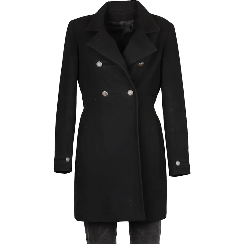 Unbranded Overcoat - Medium Black Wool