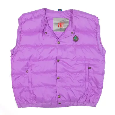 BELFE & BELFE Puffer Gilet Purple Mens XL