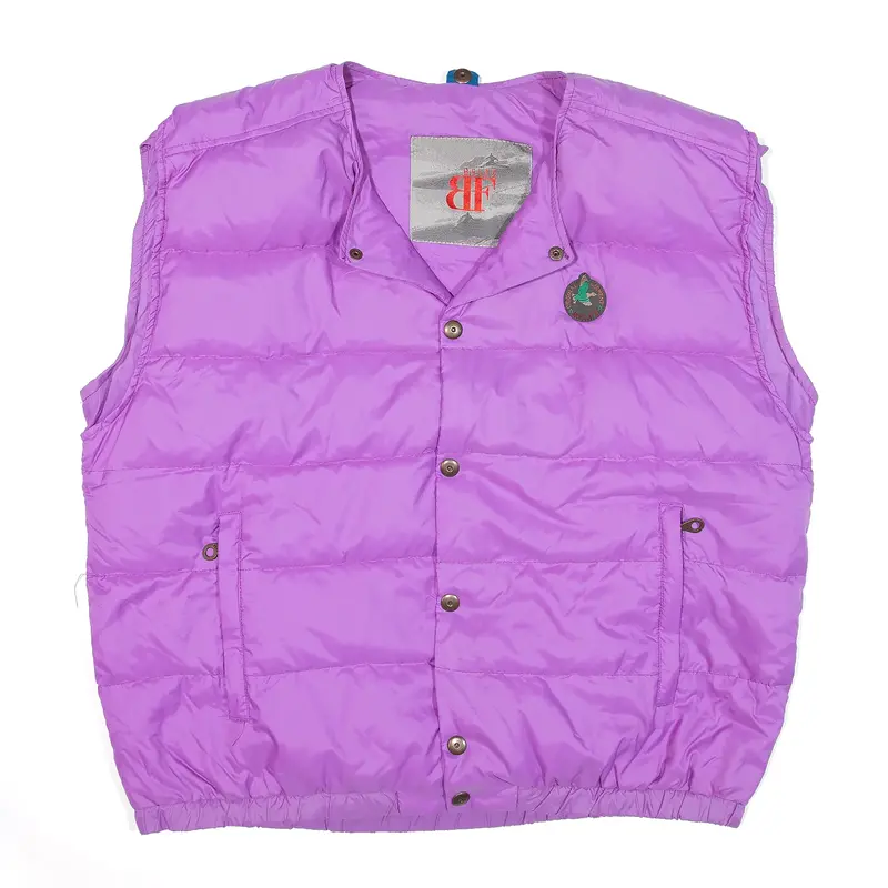 BELFE & BELFE Puffer Gilet Purple Mens XL