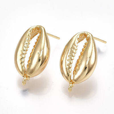 Brass Stud Earring Findings