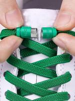 Lazy Shoelace Buckle, Elastic and Adjustable Shoelaces, Casual Shoes Accessories for Men and Women, Green Footwear Accessorie...