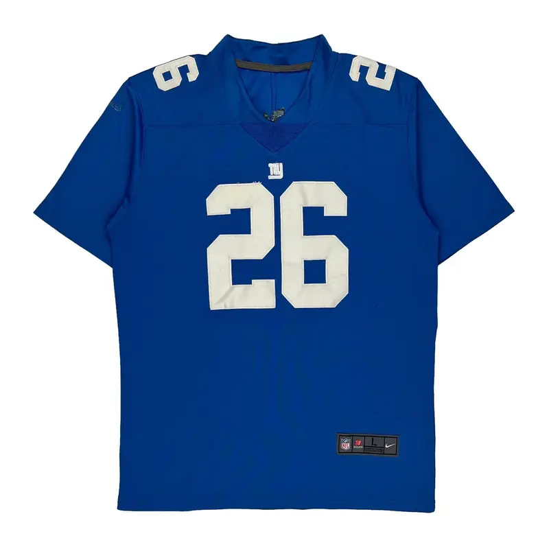 New York Giants Nike Nfl Jersey - Large Blue Polyester