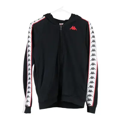 Age 14 Kappa Hoodie - Large Black Cotton Blend