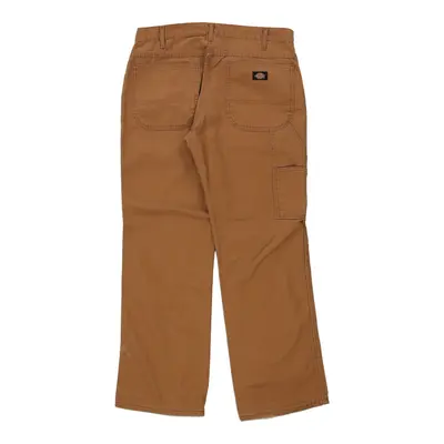 Dickies Carpenter Trousers - 34W 31L Brown Cotton