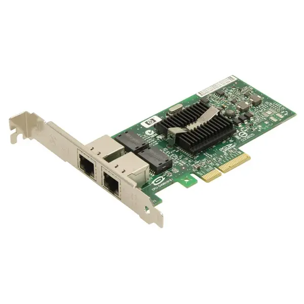 412651-001H HP Dual-Ports RJ-45 1Gb/s 10Base-T/100Base-TX/1000Base-T Gigabit Ethernet PCI Express x4 Server Network Adapter