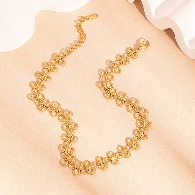304 Stainless Steel Ring Link Chain Bracelets for Women