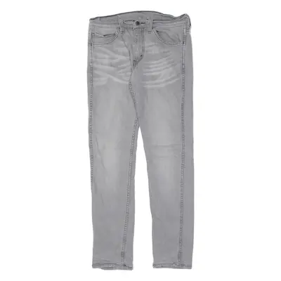 LEVI'S 511 Jeans Mens Grey Slim Straight Stone Wash W32 L32