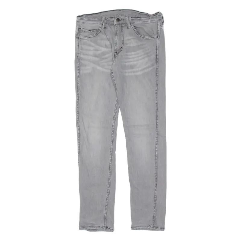 LEVI'S 511 Jeans Mens Grey Slim Straight Stone Wash W32 L32