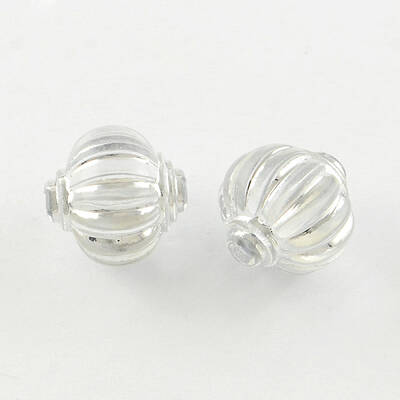 Lantern Plating Transparent Acrylic Beads