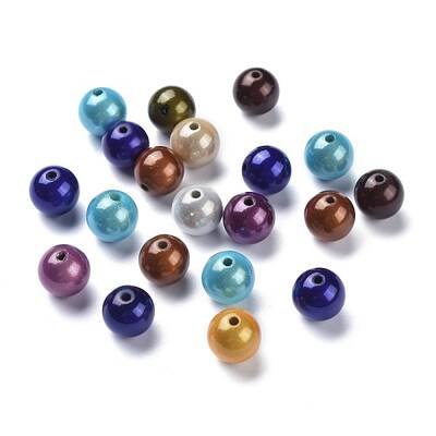 Spray Painted Acrylic Beads
