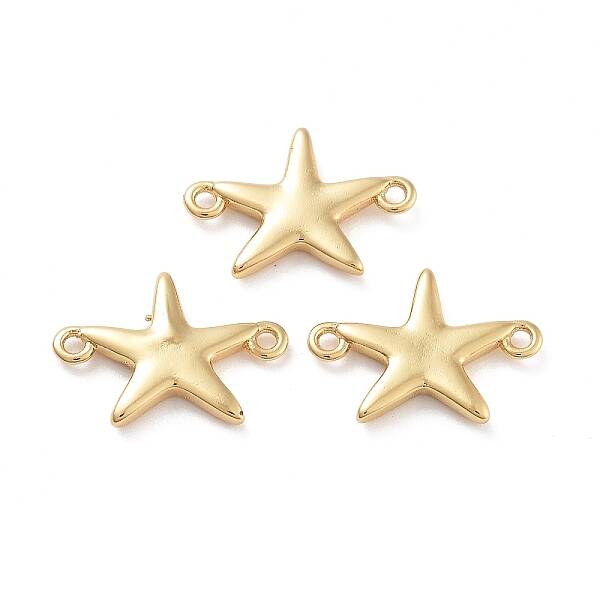 Rack Plating Brass Connector Charms