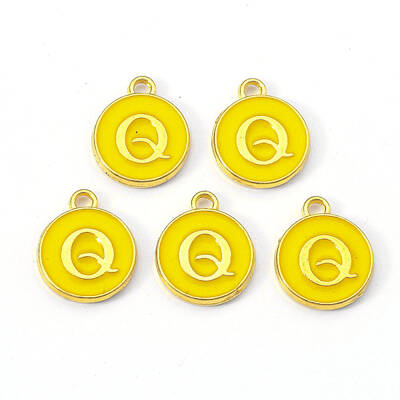 Golden Plated Alloy Enamel Charms