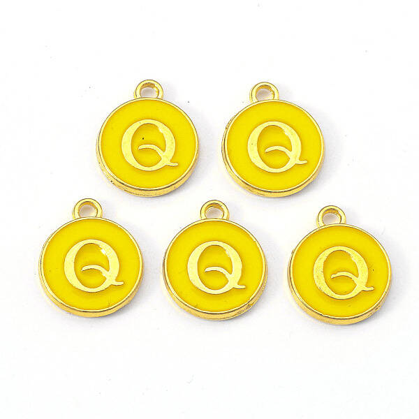 Golden Plated Alloy Enamel Charms