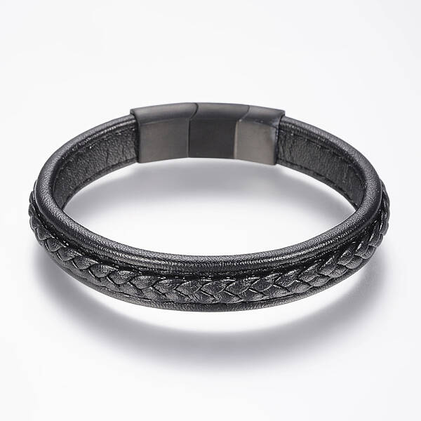 Braided Leather Cord Bracelets