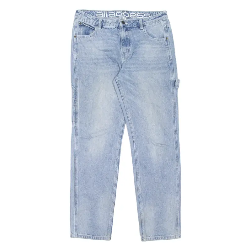 ALLACCESS Carpenter Girls Jeans Blue Regular Tapered Stone Wash W30 L28