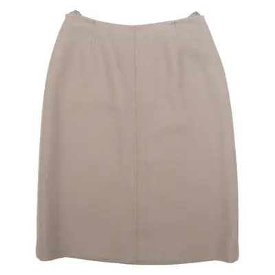 CREATION TOUSSAINT Womens Straight Skirt Brown Knee Length Wool M