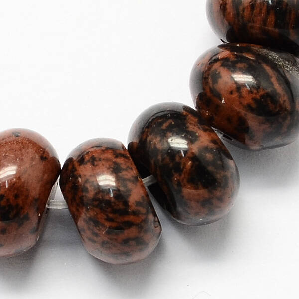Natural Mahogany Obsidian Beads Strands