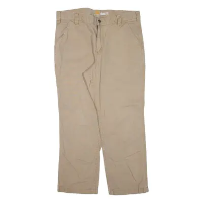 CARHARTT Workwear Mens Trousers Beige Relaxed Straight W36 L26